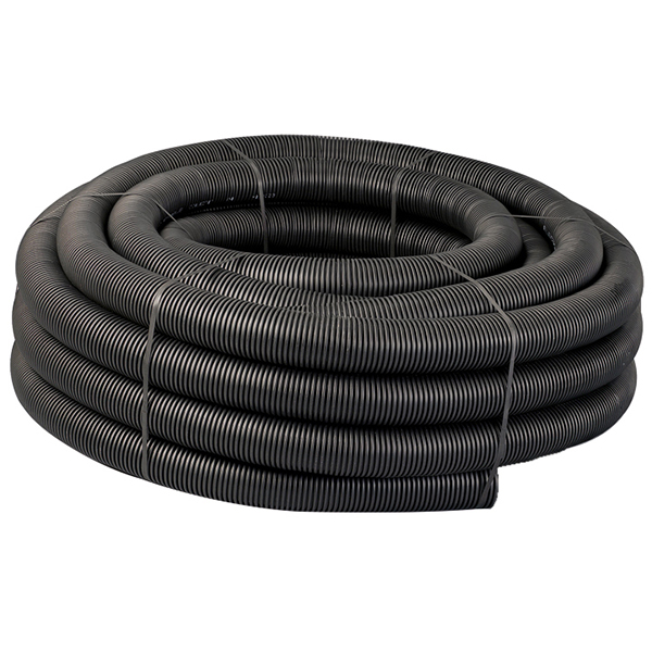 UnPerforated Land Drain Pipe - 100mm x 50m Coil