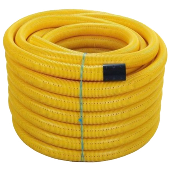 Gas Ducting Yellow Perforated BS4962 100mm x 50m
