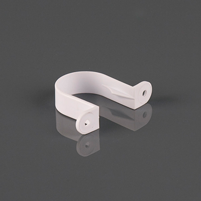 32mm Pipe Clip White. Pack of 10
