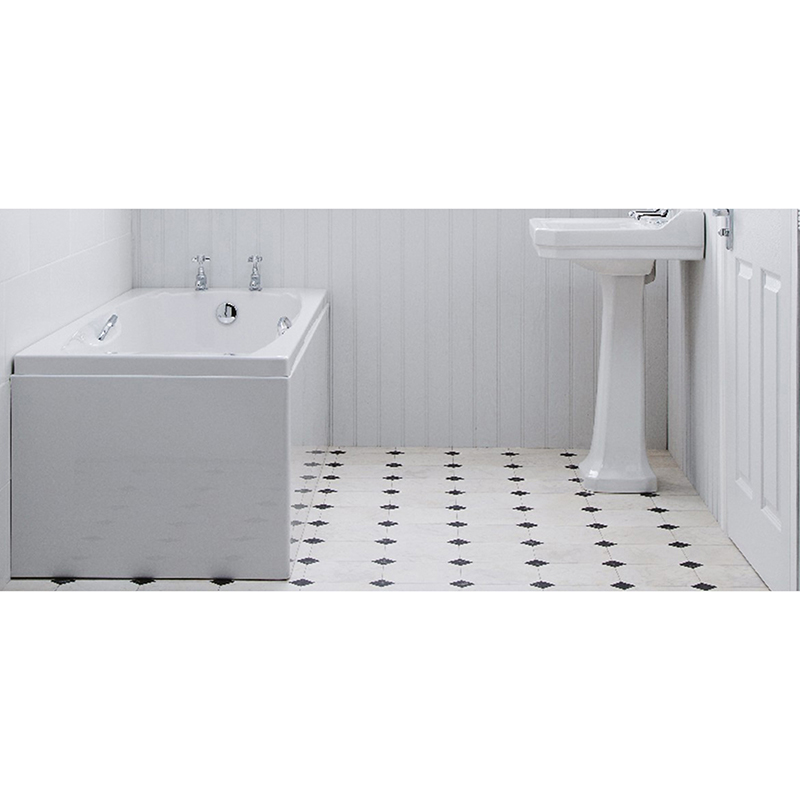 Carron Imperial Twin Grip Single Ended Carronite Bath 1500 x 700mm