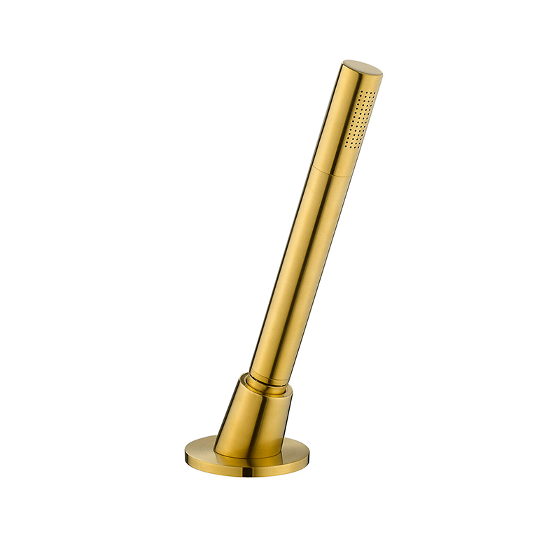 Levo Deck Mounted Pull Out Shower Set - Brushed Gold