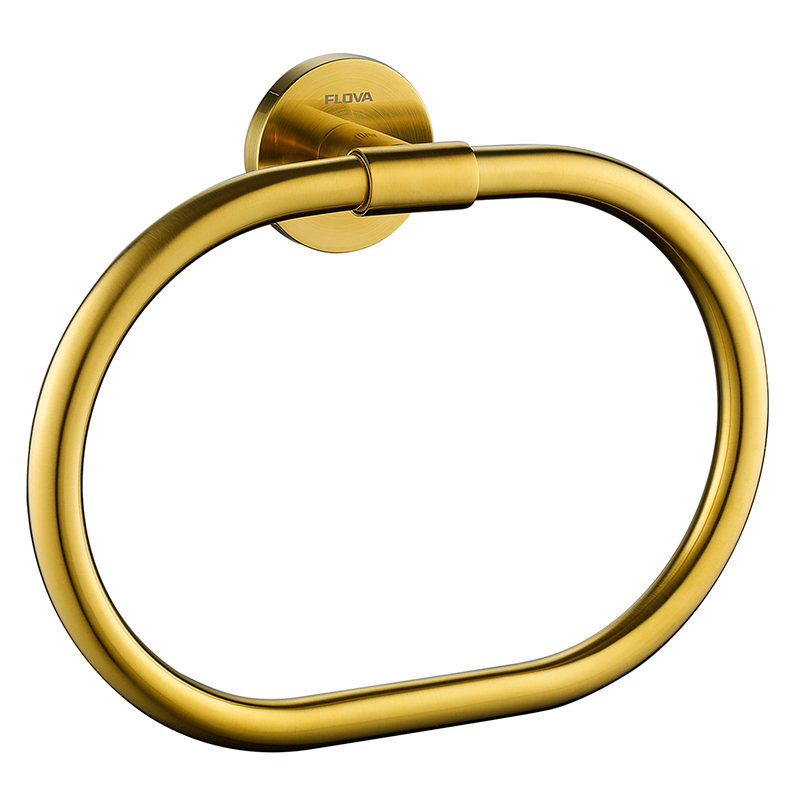 Coco Towel Ring - Brushed Gold
