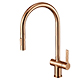 Vos Rose Gold Single Lever Kitchen Sink Mixer with Pull Out