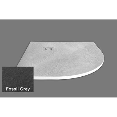 Merlyn Truestone Fossil Grey Right Hand Quadrant 1200 x 900 Shower Tray 