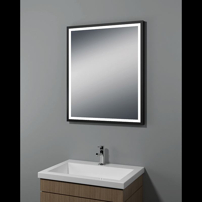 Utah 50cm Black Framed Mirror