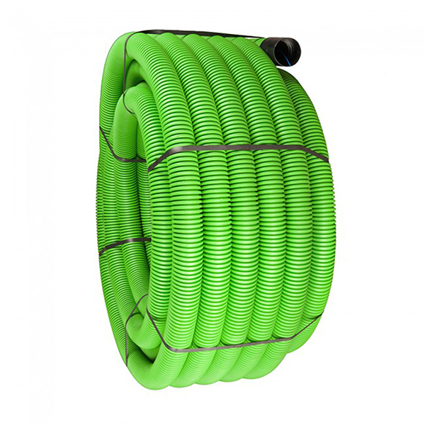 63mm Twinwall Ducting Coil Green Flexi (CCTV) x 50m