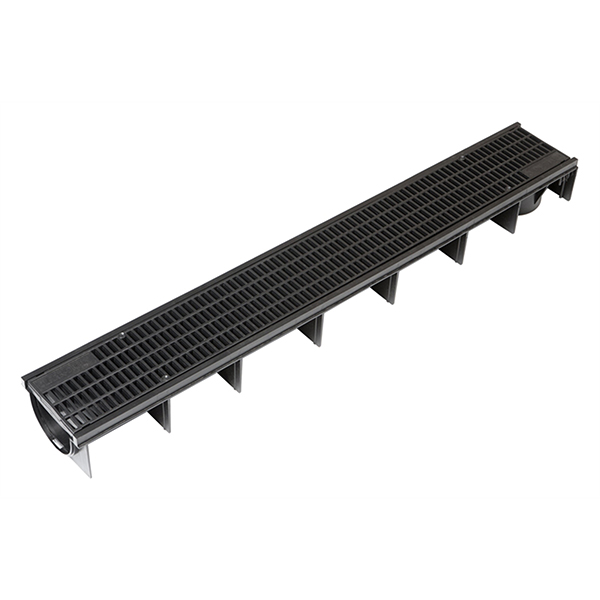 Polypropylene A15 Shallow Linear Drainage with Mesh Grate 1m
