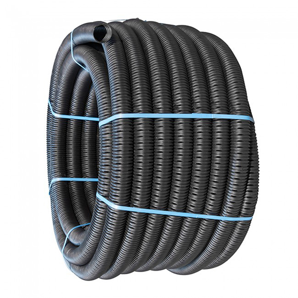 Perforated Land Drain Pipe - 60mm x 50m Coil
