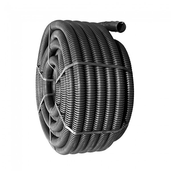 40mm Twinwall Ducting Coil Black Flexi (Electric) x 50m