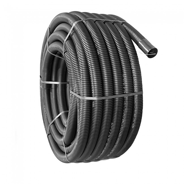 50mm Twinwall Ducting Coil Black Flexi (Electric) x 50m