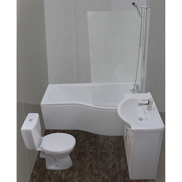 Allbits P Shape Bath Suite 550 RH