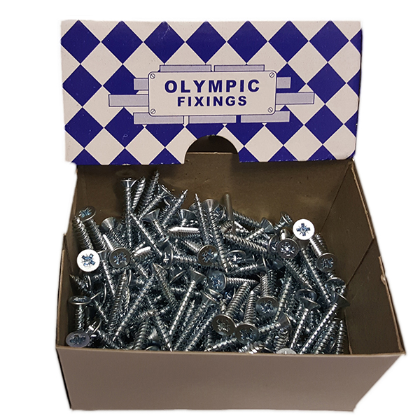 10 x 1-1/2 CSK Cross Twin Hard Screws - 200 Pack