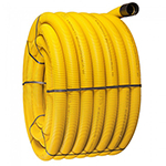 63mm Twinwall Ducting Coil Yellow Flexi (Gas) Ducting x 50m