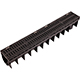 Plastic B125 Channel with Ductile Nylon Grating 1m