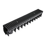 Plastic C250 Channel with Ductile Iron Grating 1m