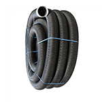 Perforated Land Drain Pipe - 160mm x 35m Coil