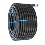Perforated Land Drain Pipe - 60mm x 150m Coil