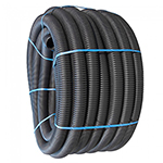 Perforated Land Drain Pipe - 80mm x 50m Coil
