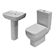 Allbits Square Shower Bath Bathroom Suite RH