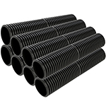 300mm x 6m Drain Twinwall Unperforated - 8 Pack Special