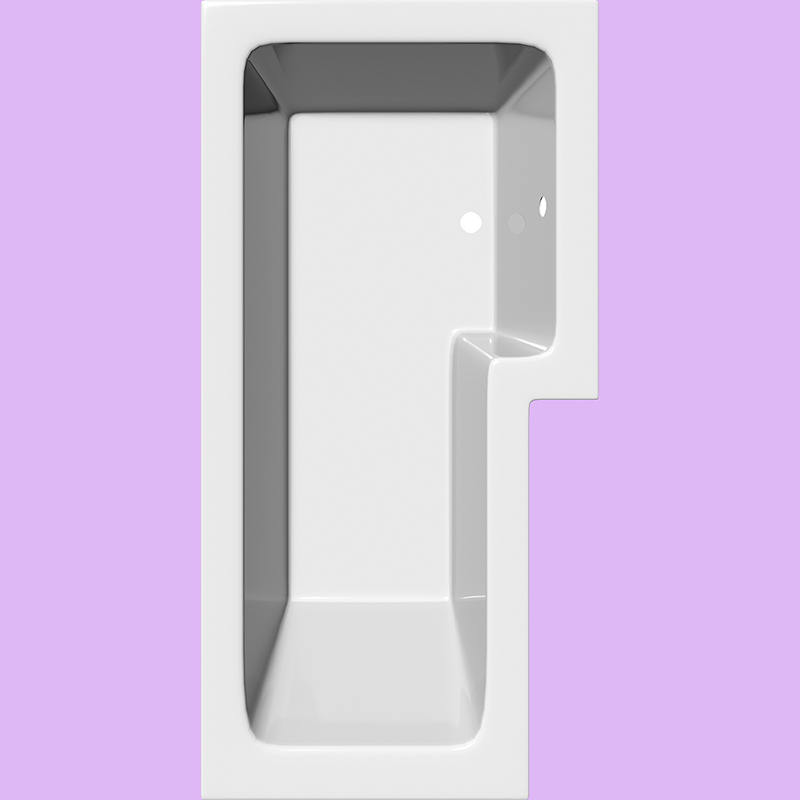 L Shape Bath 1500 x 700mm - Right Handed