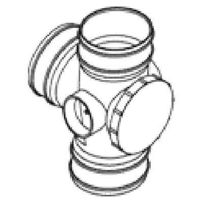 92.5 Deg Triple Solvent Weld Socket Access Branch