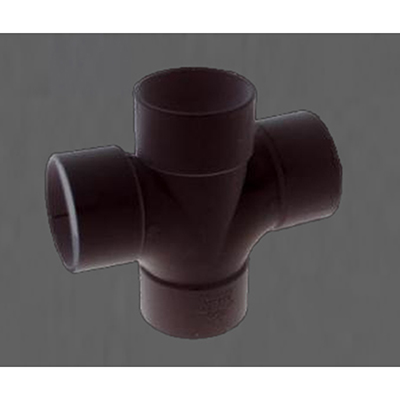 50mm 92.5dg Solvent Weld Cross Tee Black