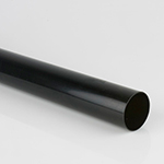 68mm Round Downpipe 2.5m Black