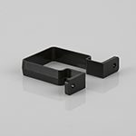 65mm Square Downpipe Bracket Black