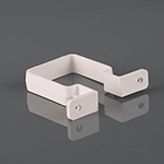 65mm Square Downpipe Bracket White