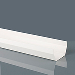 114mm Squarestyle Gutter 2m White