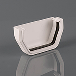 External Stopend 114mm Squarestyle White