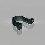 40mm Pipe Clip Black. Pack of 20