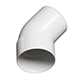 40mm 135dg Solvent Weld Spigot Bend White. Pack of 5