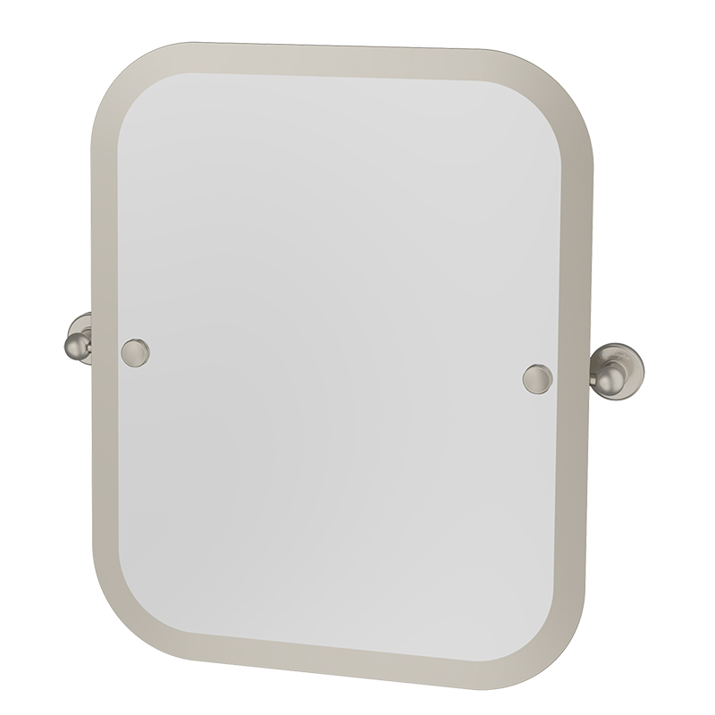 Burlington Rectangular Swivel Mirror - Brushed Nickel