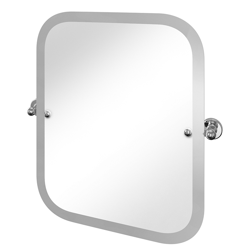 Burlington Rectangular Swivel Mirror - Chrome