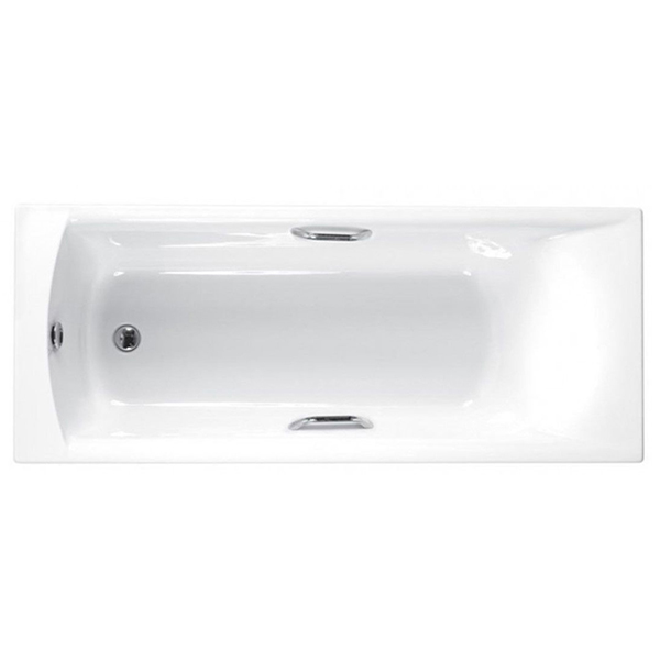 Carron Delta Single Ended 5mm Bath with Twin Grips 1600mm