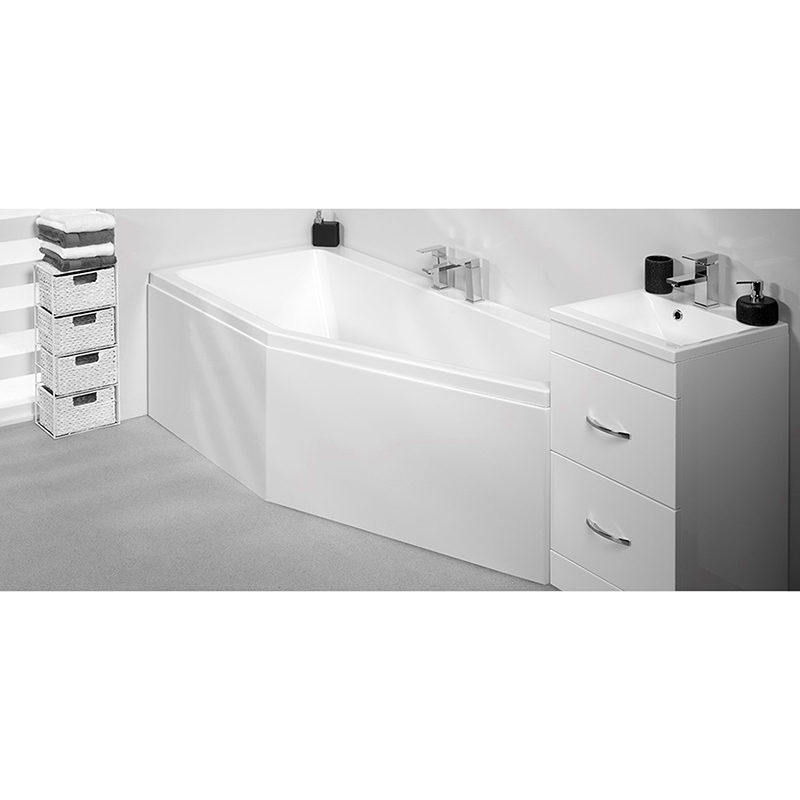 Carron Space Saver Single Ended Carronite Bath 1700 x 750mm Right Handed