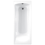 Carron Delta Single Ended Carronite Bath with Twin Grips 1650mm