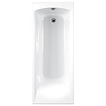 Carron Delta Single Ended Carronite Bath with Twin Grips 1500mm