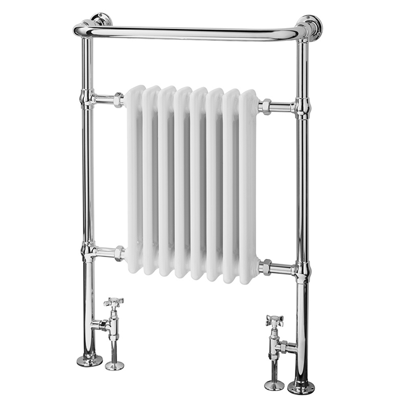 Canterbury Chrome & White Towel Rail 673 x 963mm