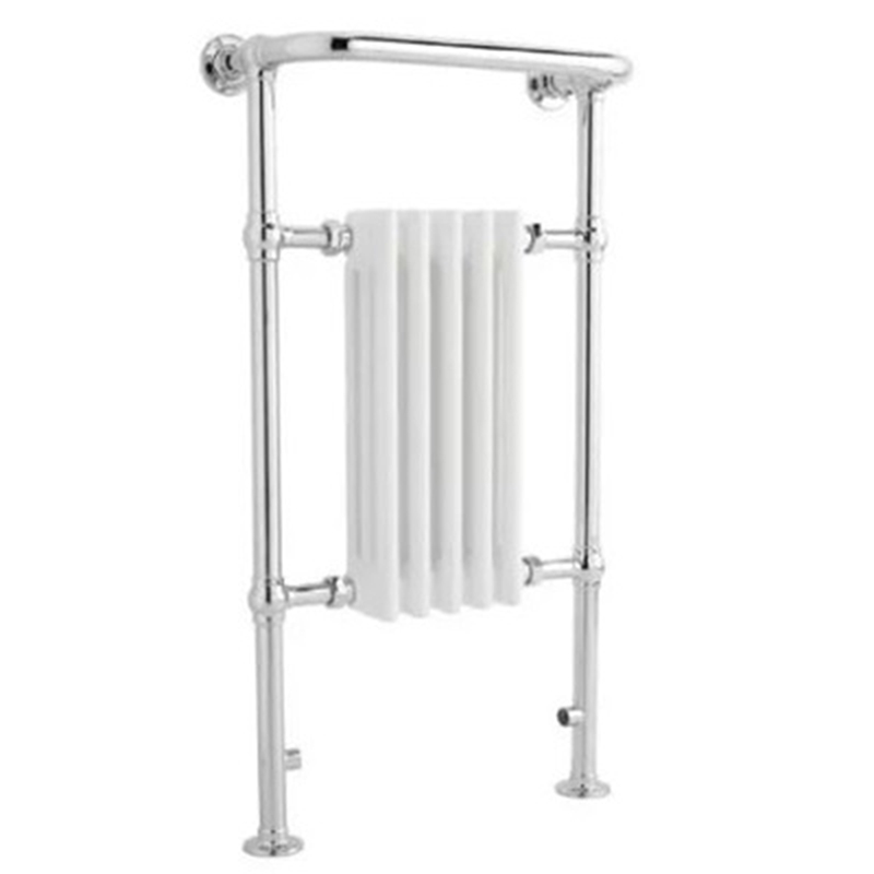 Leo Chrome & White Towel Rail 540 x 965mm