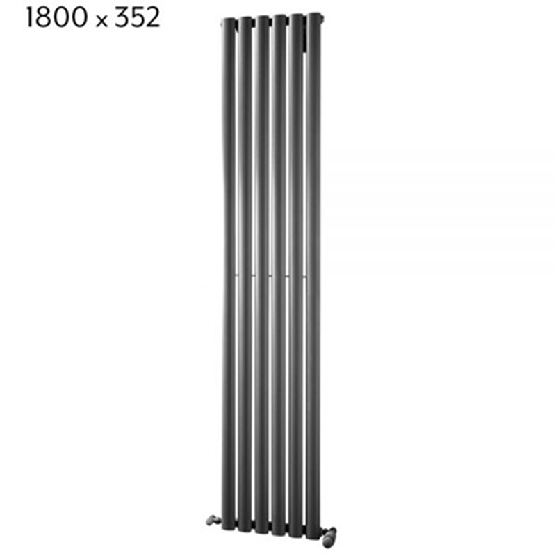 Bayham Vertical Anthracite Towel Rail 352 x 1800mm