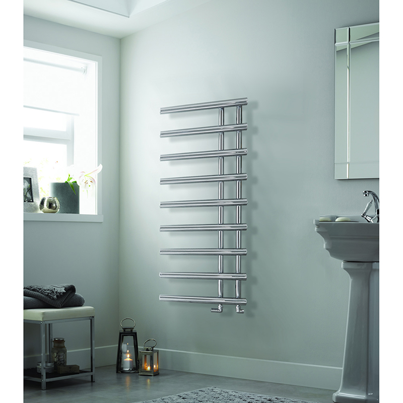 Calverley Vertical Chrome Towel Rail 500 x 1245mm