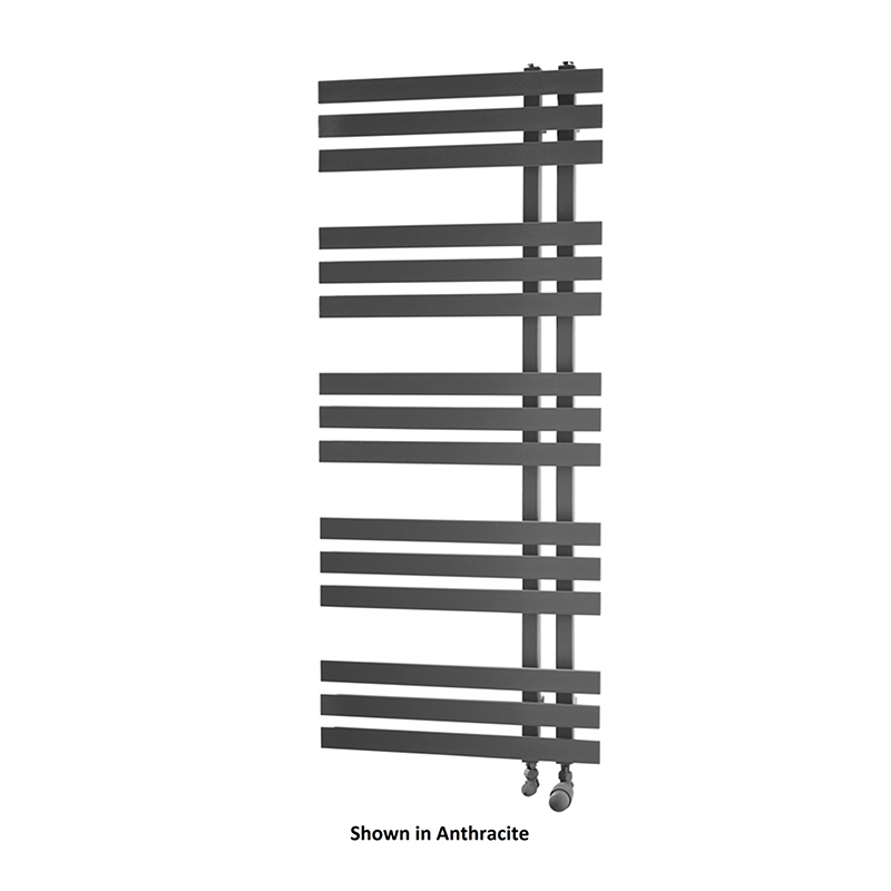 Chartwell Vertical Black Towel Rail 500 x 1800mm