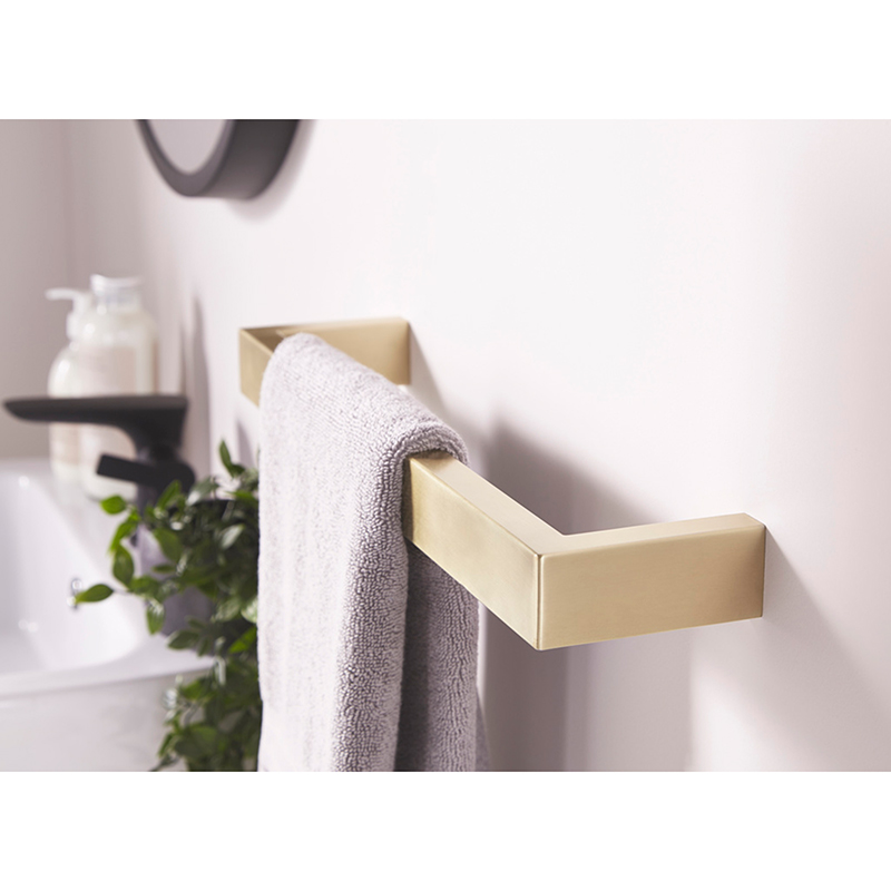 Eridge Brushed Brass Electric Heated Towel Rail 450mm