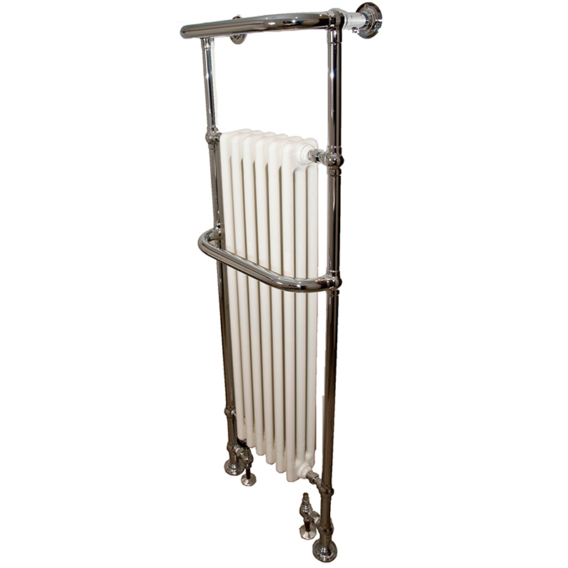 Groombridge Chrome & White Towel Rail 510 x 1510mm