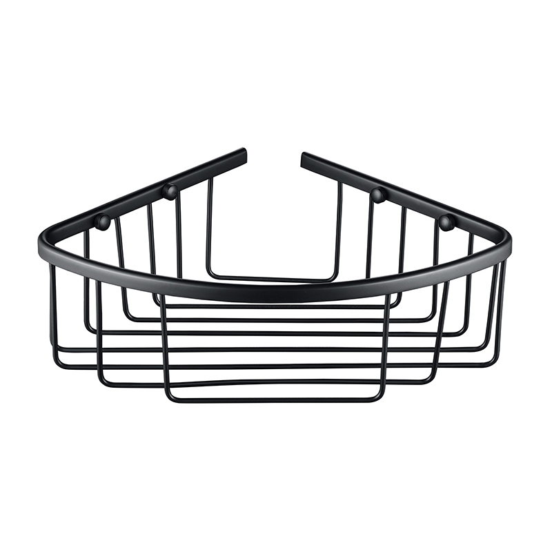 Bedgebury Deep Corner Basket - Matt Black