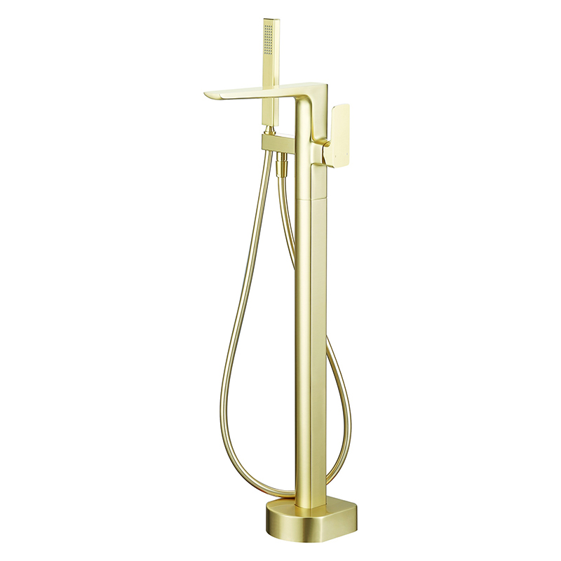 Bedgebury Freestanding Bath Shower Mixer - Brushed Brass