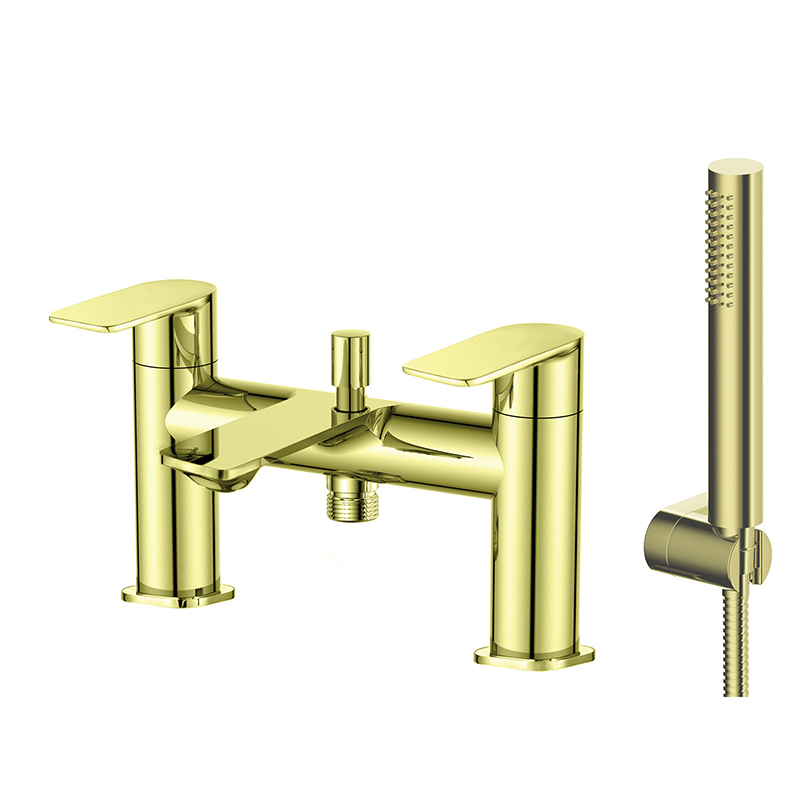 Langton Bath Shower Mixer - Matt Brushed Brass